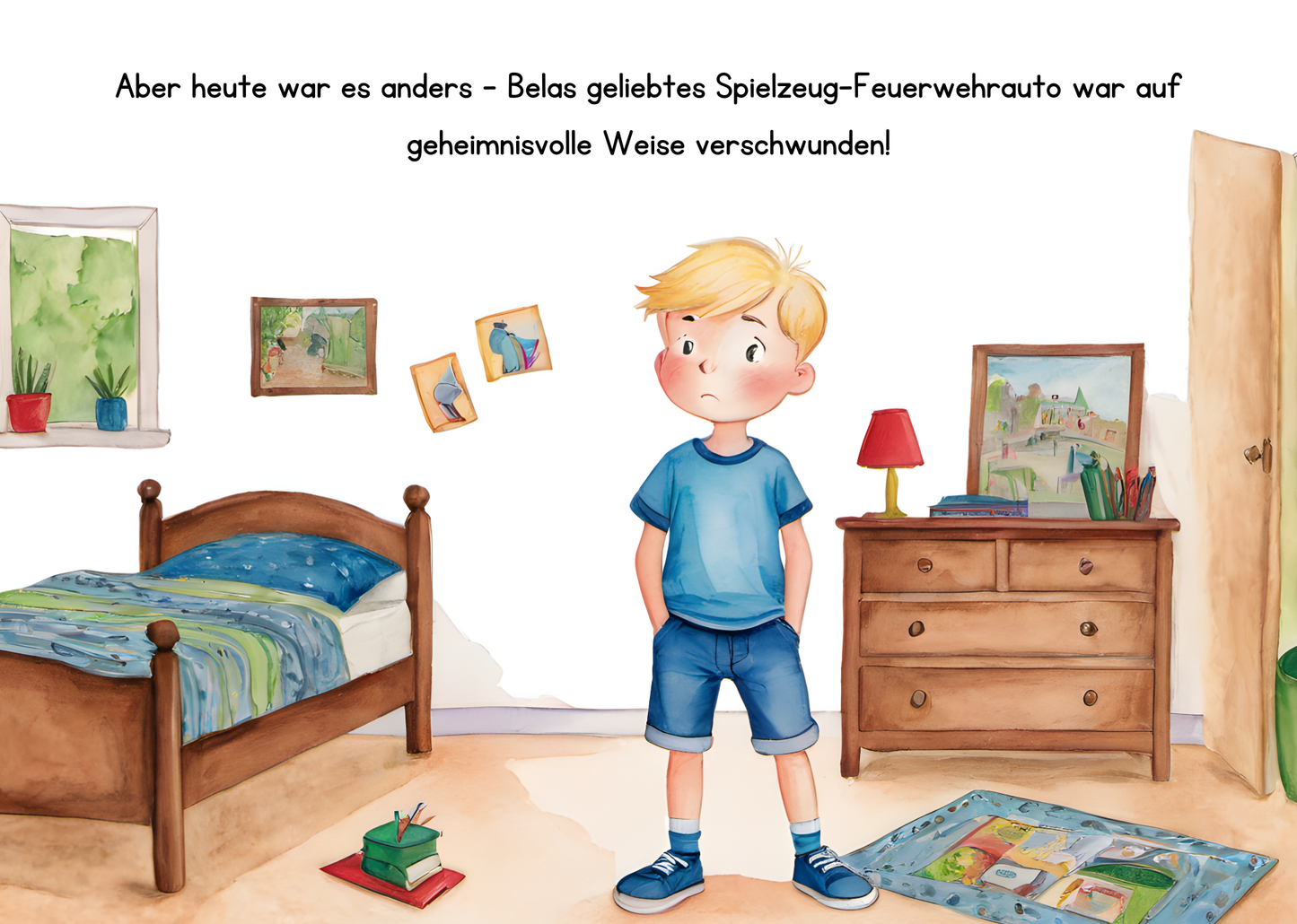 Belas Suche nach dem Feuerwehrauto