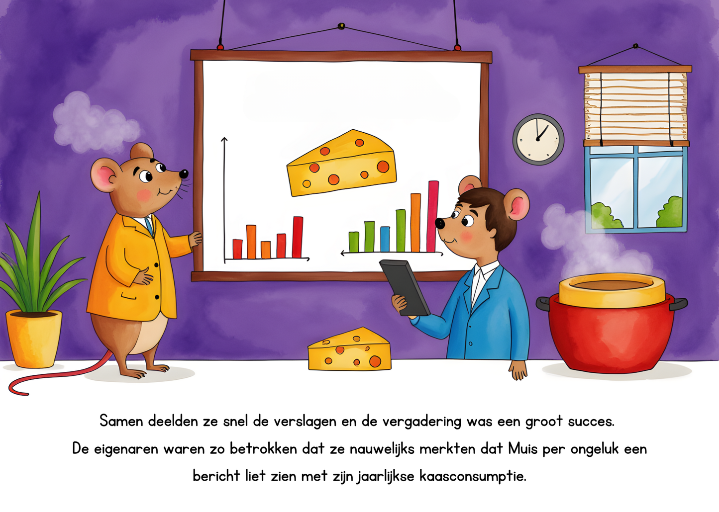 Emmelie en Alouise helpen Muis