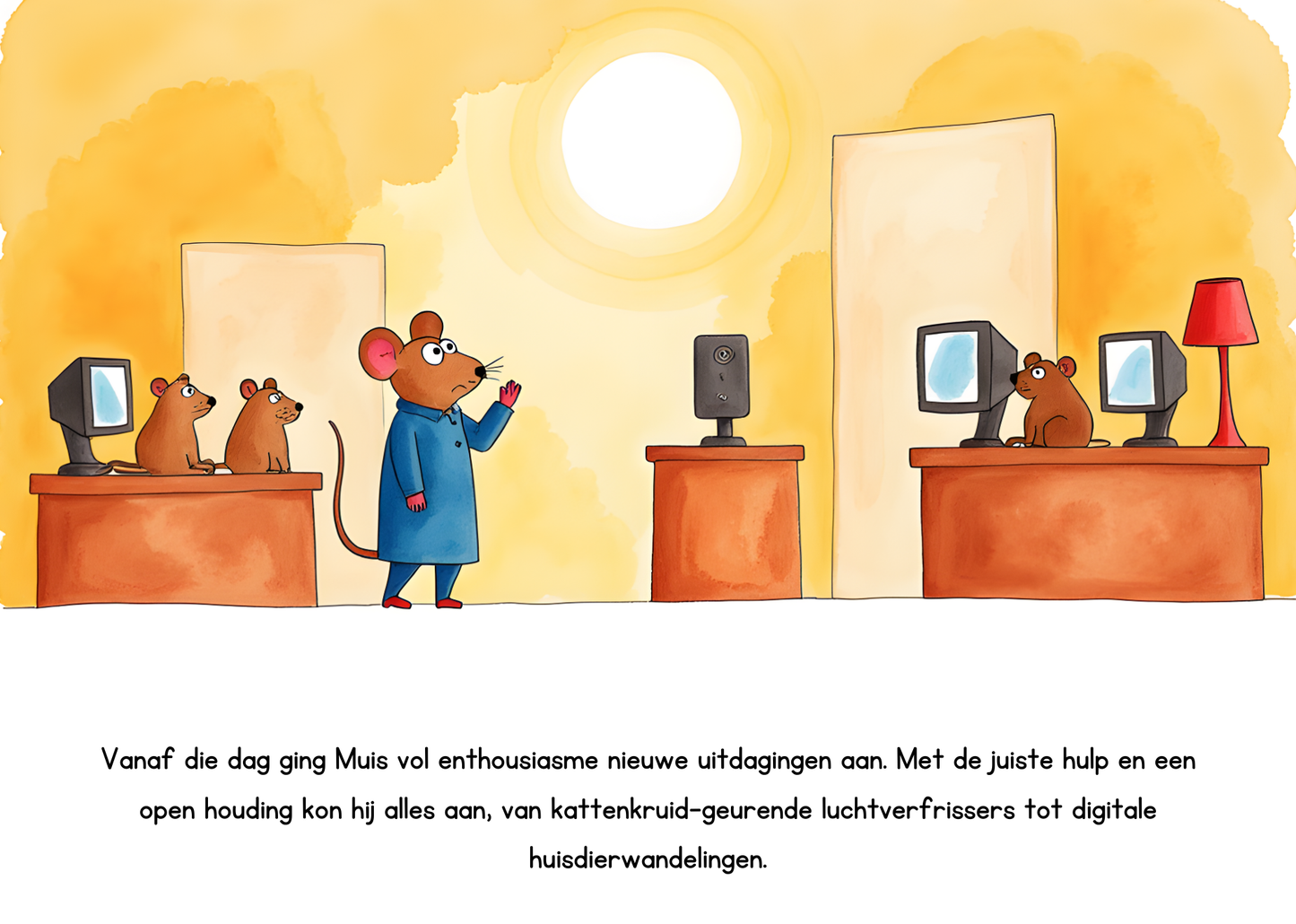 Emmelie en Alouise helpen Muis