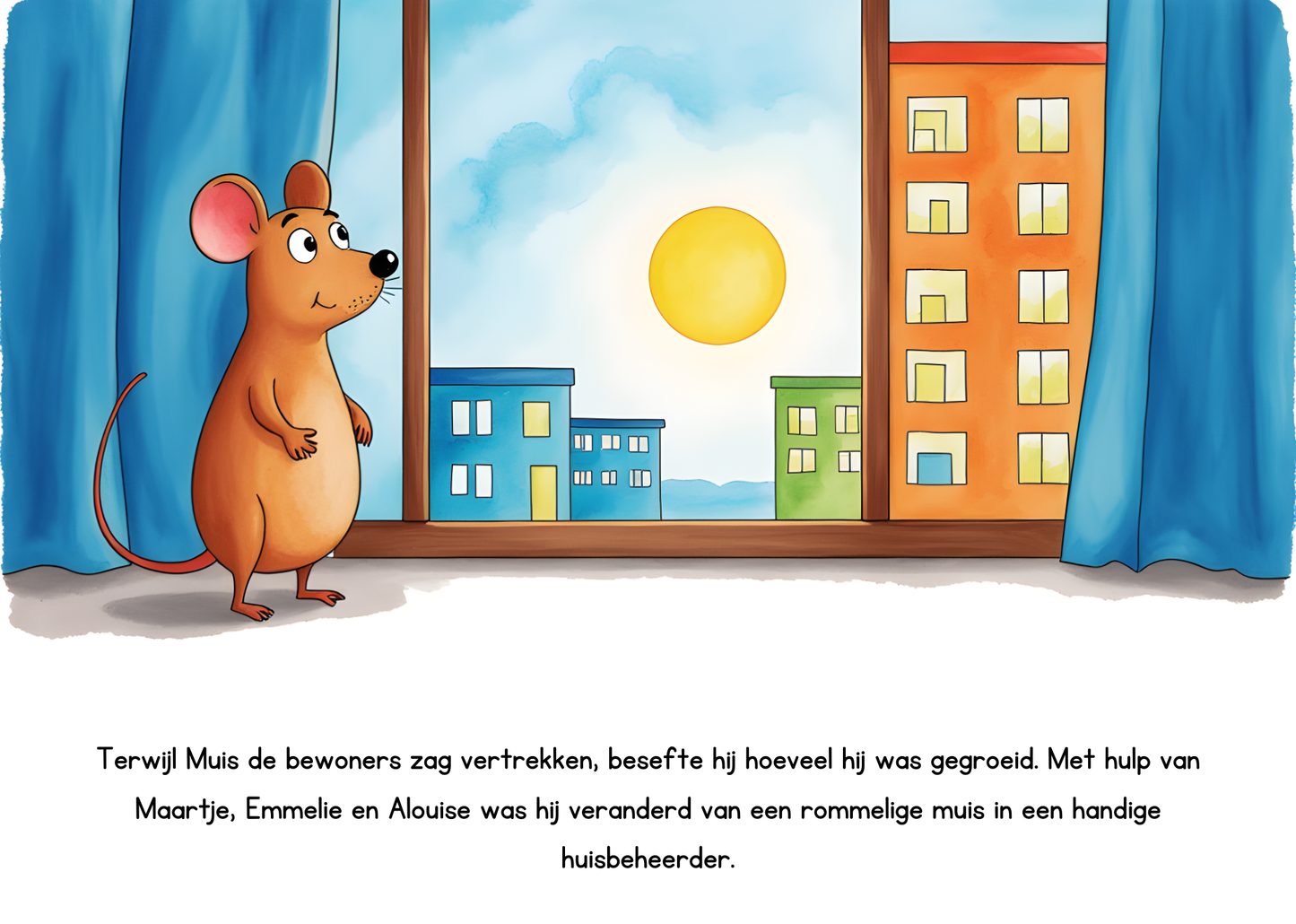 Emmelie en Alouise helpen Muis