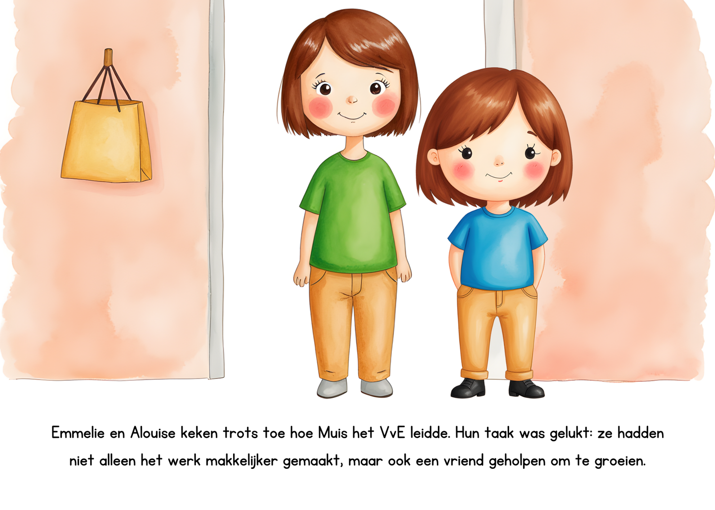 Emmelie en Alouise helpen Muis