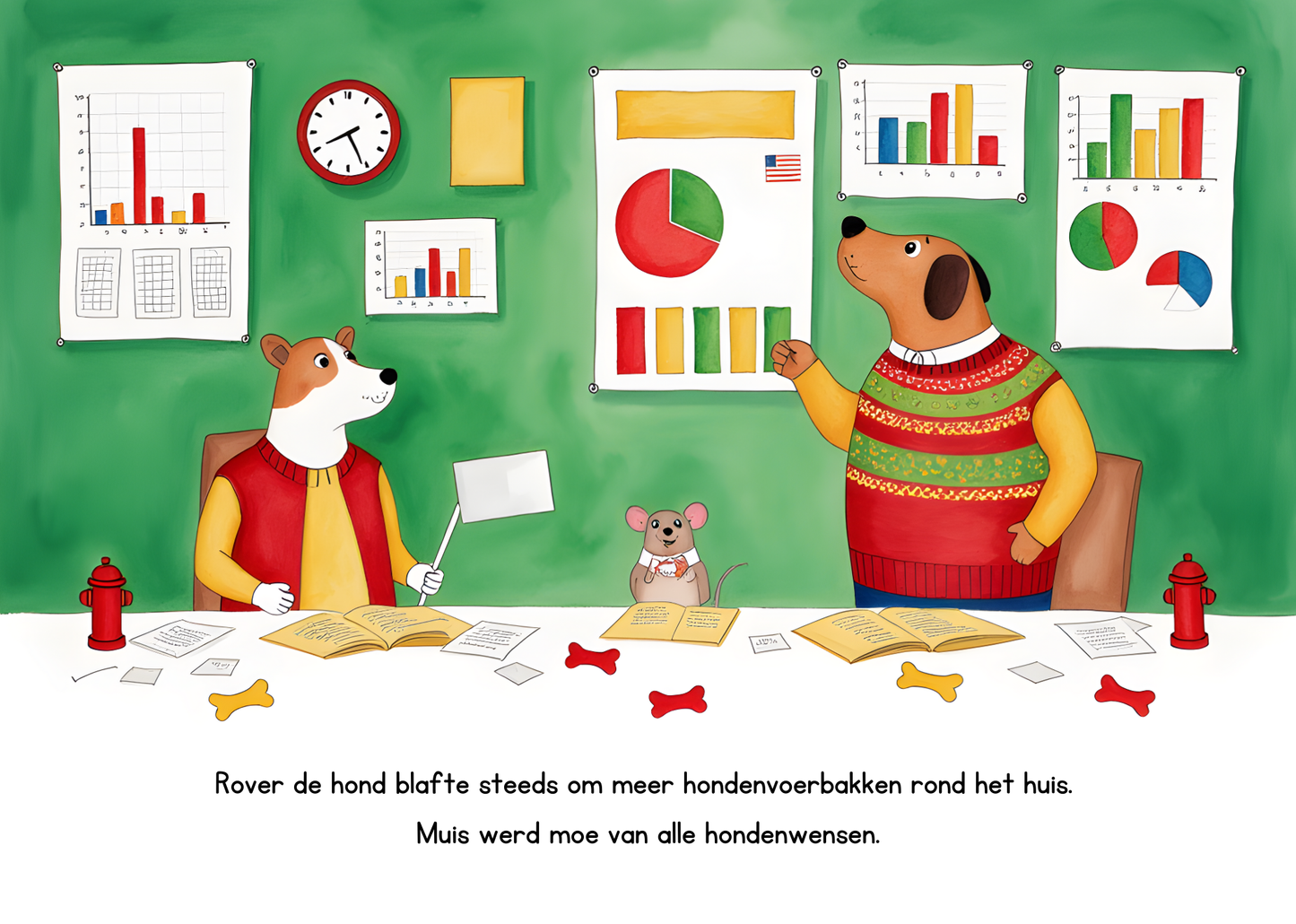 Emmelie en Alouise helpen Muis