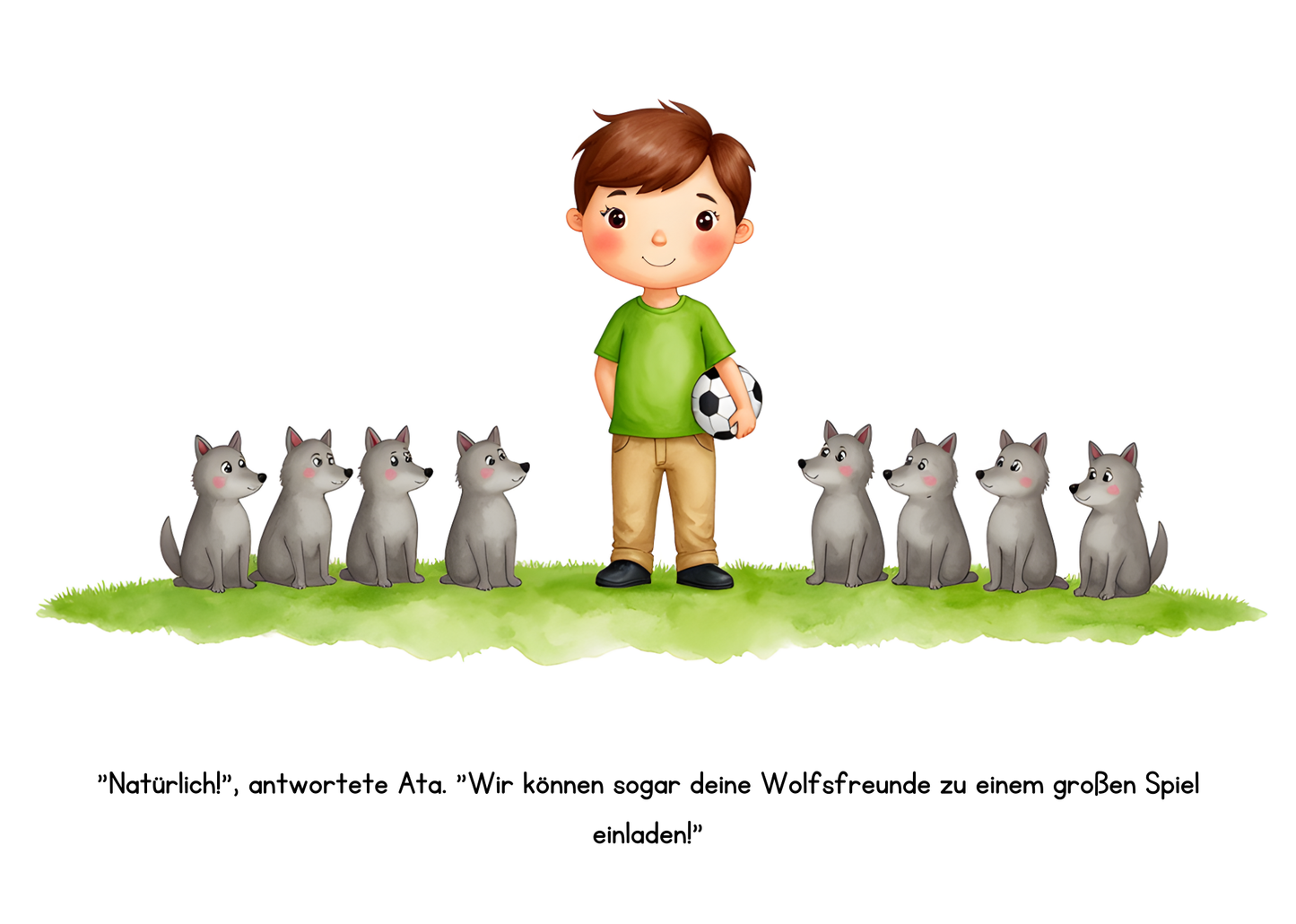 Atas Fußballabenteuer mit Wolfie