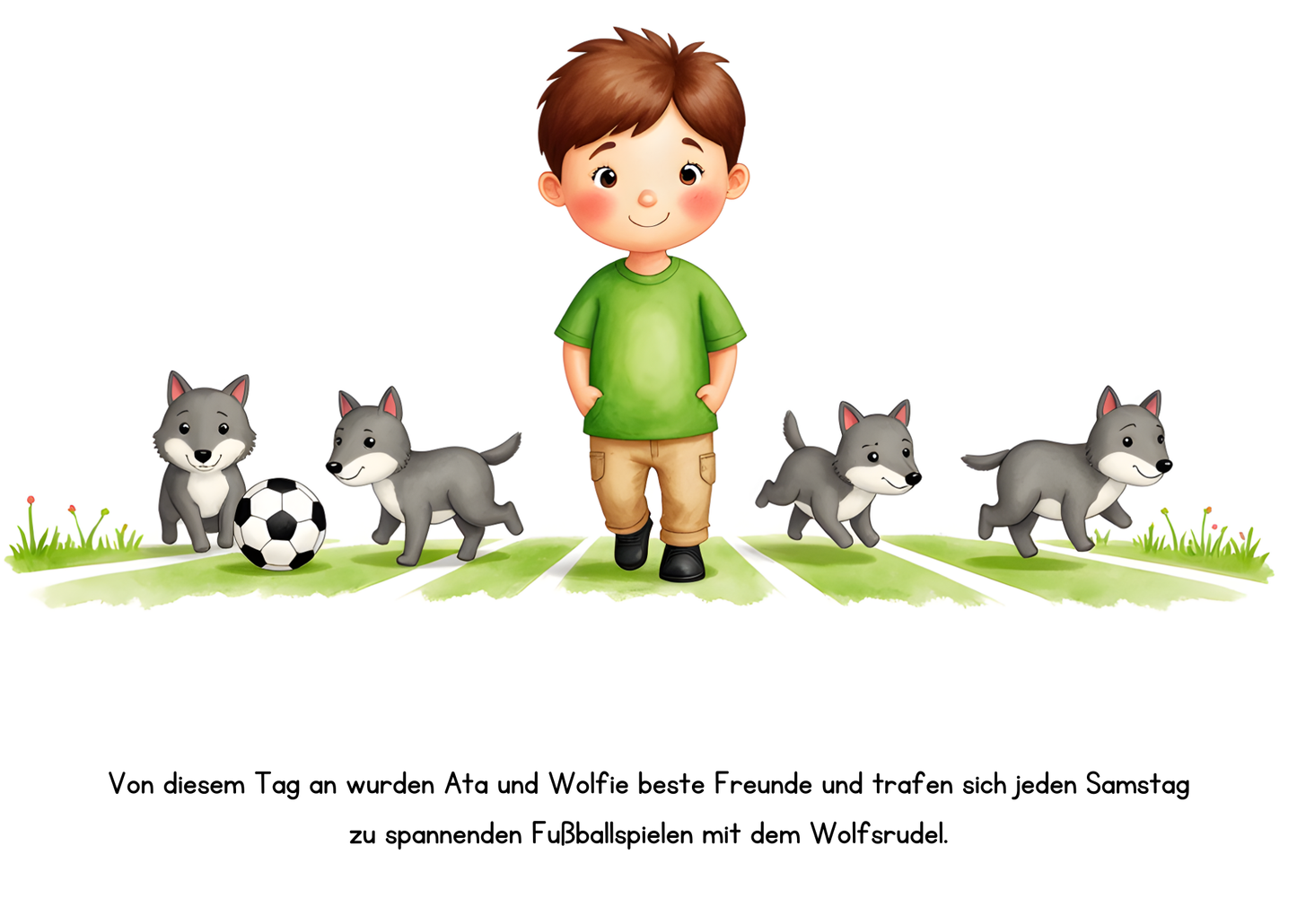 Atas Fußballabenteuer mit Wolfie